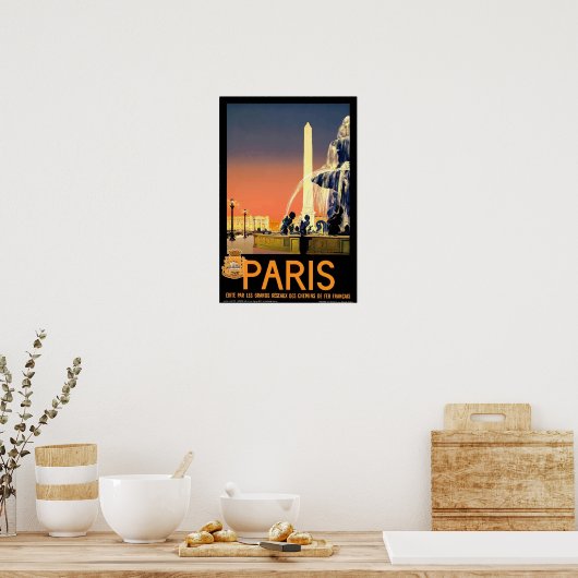 パリ旅行 ポスター (キッチン)