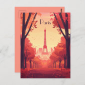 パリ旅行 ポストカード (正面/裏面)