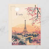 パリ旅行 ポストカード (正面/裏面)