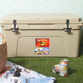 パリ旅行（旅行切手）飛行機スーツケース シール (クーラー)