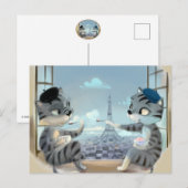 パリ日別はがき ポストカード (正面/裏面)