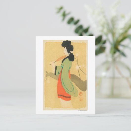 パリ日本のの女性の見解 ポストカード (スタンド正面)