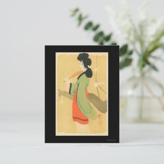 パリ日本のの女性の見解 ポストカード (スタンド正面)