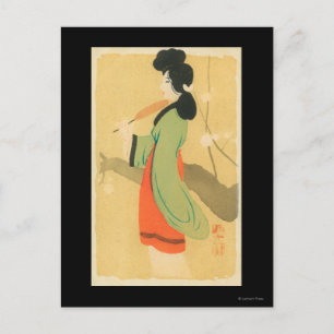 パリ日本のの女性の見解 ポストカード