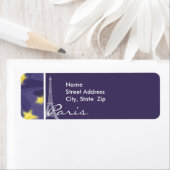 パリ星空の夜；エッフェルタワー ラベル (インサイチュ)