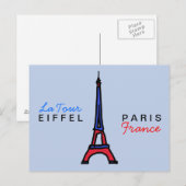 パリ書フランスについて ポストカード (正面/裏面)