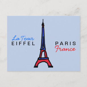 パリ書フランスについて ポストカード
