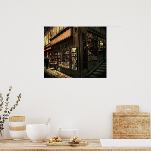 パリ書店 ポスター (キッチン)