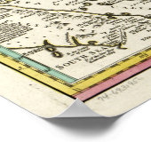 パリ条約による北米地図 ポスター (角)