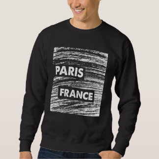 パリ楽しむスクールフランスイラストレーションファッションスタイル スウェットシャツ