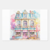 パリ水彩玩具店 ラッピングペーパーシート (正面)