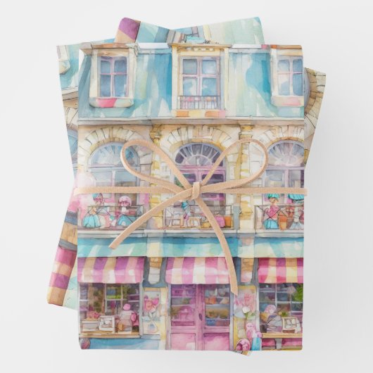 パリ水彩玩具店 ラッピングペーパーシート (インサイチュ)