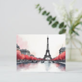 パリ水彩画 ポストカード (スタンド正面)