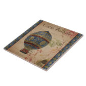 パリ熱気球セラミックタイル タイル (側面)