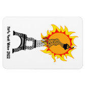 パリ熱波2022マグネット マグネット (横)