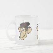 パリ猿 フロストグラスマグカップ (左)