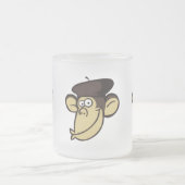 パリ猿 フロストグラスマグカップ (中央)