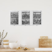 パリ王室ので6体の仏像が破壊された ポスター (キッチン)