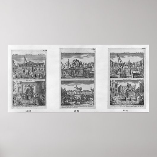 パリ王室ので6体の仏像が破壊された ポスター (正面)