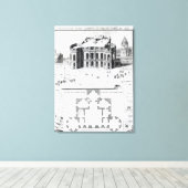 パリ王室の観測所， 1741 キャンバスプリント (インサイチュ (ウッドフロア))