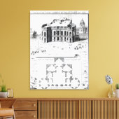 パリ王室の観測所， 1741 キャンバスプリント (インサイチュ (リビング))