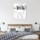 パリ王室の観測所， 1741 キャンバスプリント (インサイチュ (寝室))