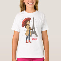 パリ疑問に思ス" - Dziewczyna z parasolkpod Wieaeż