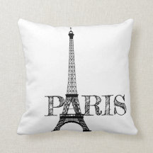 パリ白黒エッフェル塔