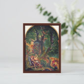 パリ礼拝堂のサンサルピスの壁画 ポストカード (スタンド正面)