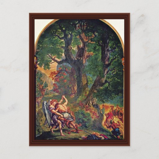 パリ礼拝堂のサンサルピスの壁画 ポストカード (正面)