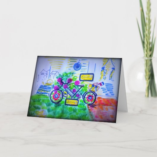 パリ祭のお祝い カード (正面)