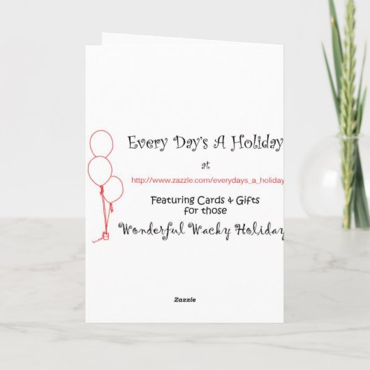 パリ祭7月14日 カード (裏面)