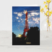 パリ祭 カード (黄色い花)