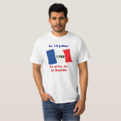 パリ祭、押しかけること7月14日、牢獄の Tシャツ (正面フル)