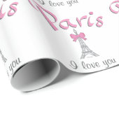 パリ私はあなたを愛している ラッピングペーパー (ロールコーナー)
