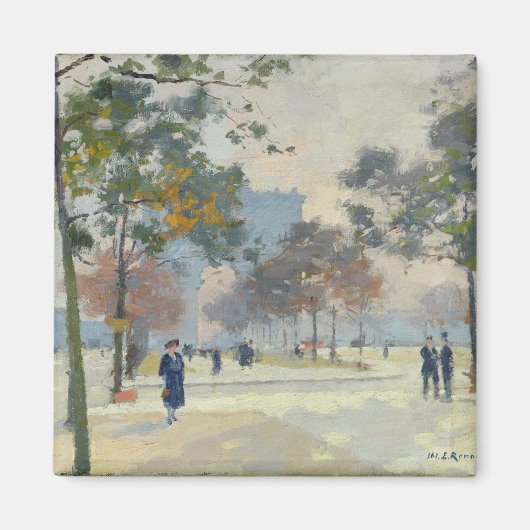 パリ秋の凱旋門 マグネット (正面)