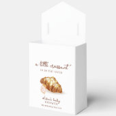 パリ素朴ベーカリーペストリークロワッサンベビーシャワー フェイバーボックス (見開き)