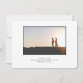 パリ結婚のエッフェルタワー写真Save the Date 招待状 (裏面)