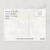 パリ結婚のテーマありがとう ポストカード (裏面)