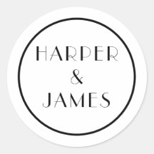 パリ結婚スタイルの封筒用シール