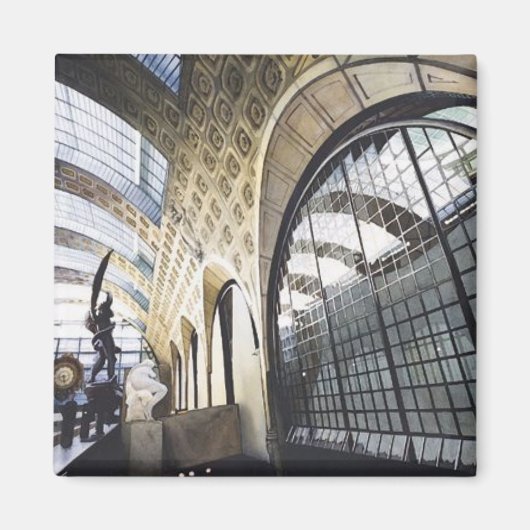 パリ美術館の水彩画 マグネット (正面)