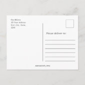 パリ考え/フランス秋シティシーン ポストカード (裏面)