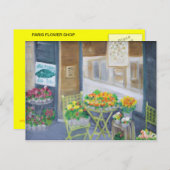 パリ花屋 ポストカード (正面/裏面)