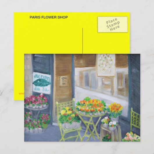 パリ花屋 ポストカード (正面/裏面)