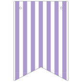 パリ薄紫ストライプブライダルシャワー バンティングフラッグ (第1の旗)