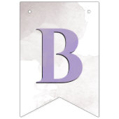 パリ薄紫ストライプブライダルシャワー バンティングフラッグ (第3の旗)