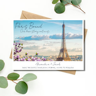 パリ行きフランス行き先結婚式 セーブザデート