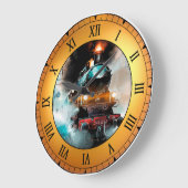 パリ表現をコンスタンチノープルに向ける ラージ壁時計 (傾斜)