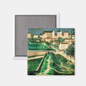 パリ要塞by C.R.W. Nevinson, 1913 マグネット (正面/裏面)