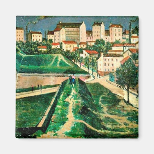 パリ要塞by C.R.W. Nevinson, 1913 マグネット (正面)